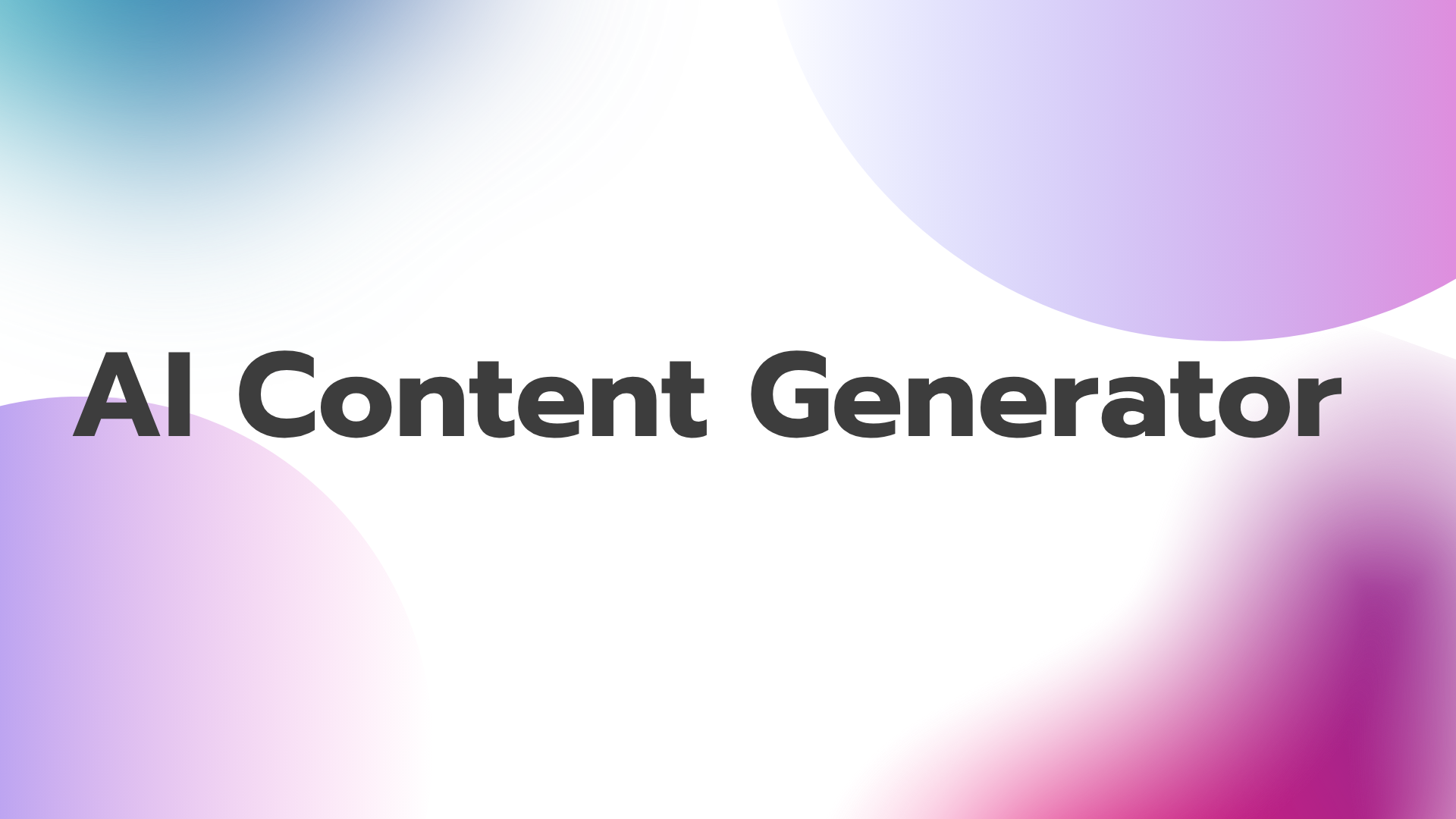 AI Content Generator